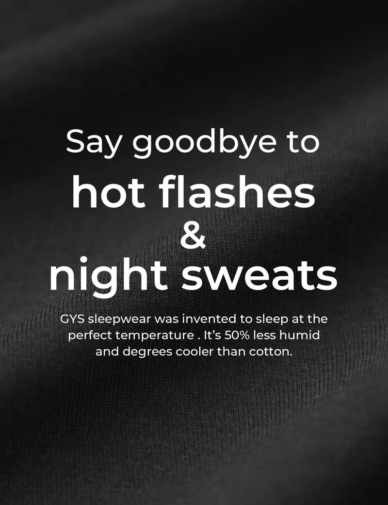 GYS Viscose from Bamboo Women's Pajama Sets Super Soft Long Sleeve Sleepwear Comfy Winter Pjs Sets S-4X, Black, Small - Image 2